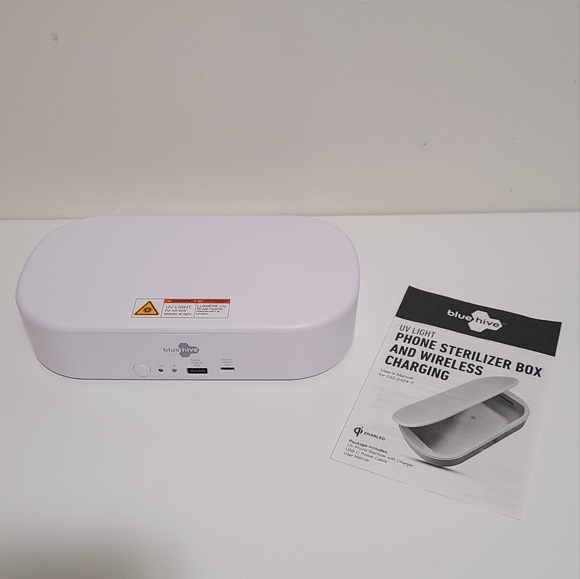 bluehive UV Light Sterilizer/Sanitizer Box w/ Wireless Charging - Picture 5 of 8